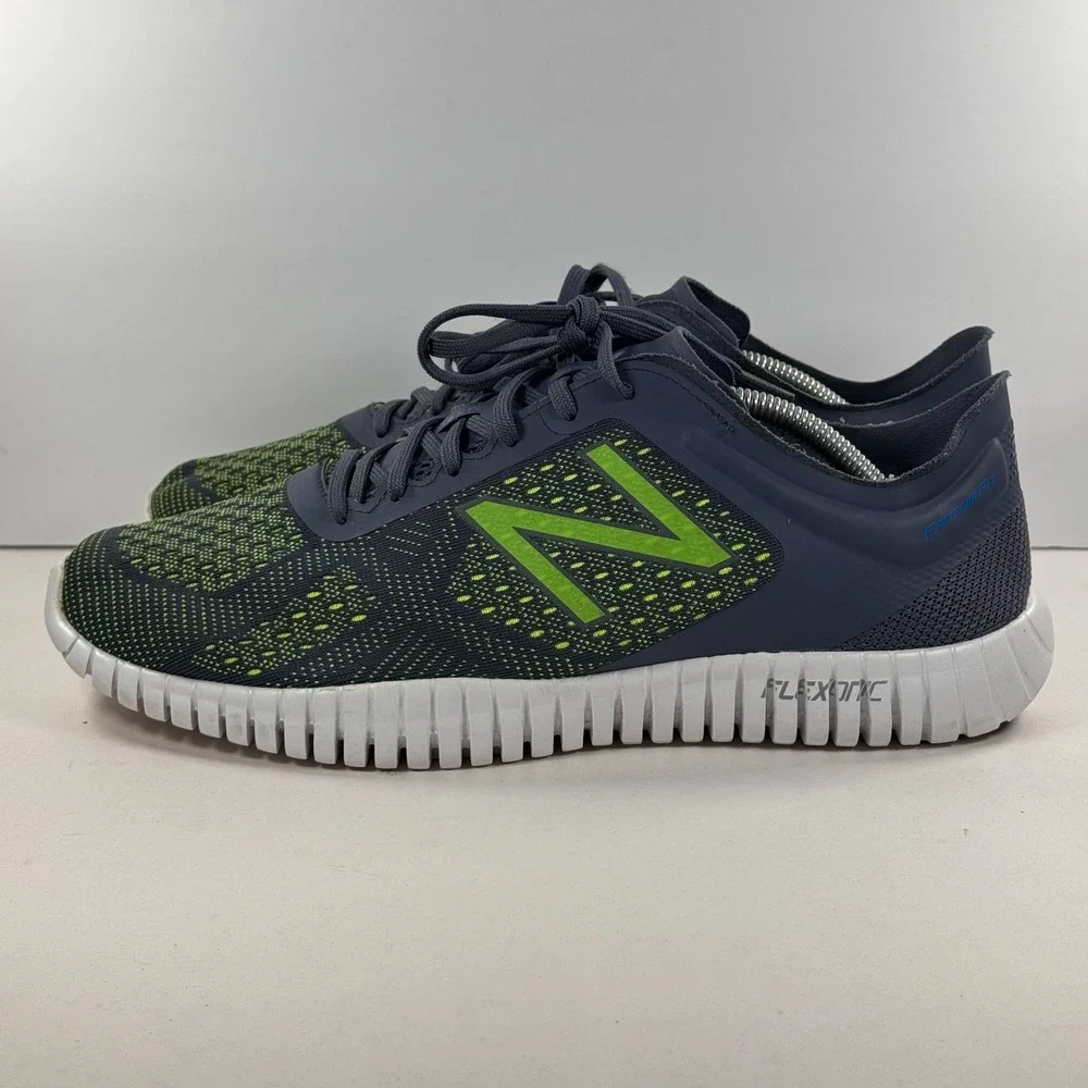 New Balance MX99MV2 Flexonic FantomFit Training Shoe Grey Lime Green Men 11.5 4E